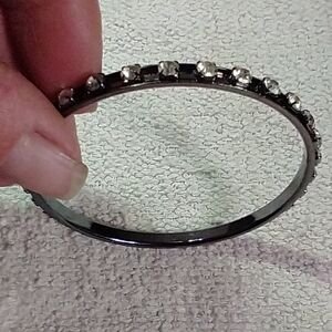 Black crystal 🔮 bangle bracelet